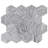 10.25" x 10.25" Marble Mosaic Wall Tile