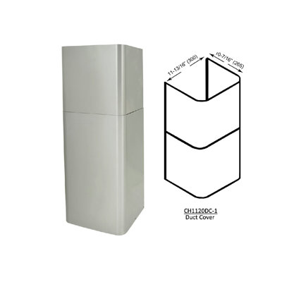 Couvre-conduit en acier inoxydable Kobe