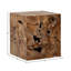 Scarlett Solid Wood Block End Table-1812249412