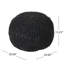 Pouf en coton tricoté gris foncé - choix, 20 po x 20 po x 14 po, capacité de 200 lb, décoratif, nettoyer les taches seulement, rembourré et utilisé, 16 po x 16 po x 16 po, limite de poids, accessoire décoratif, propre,