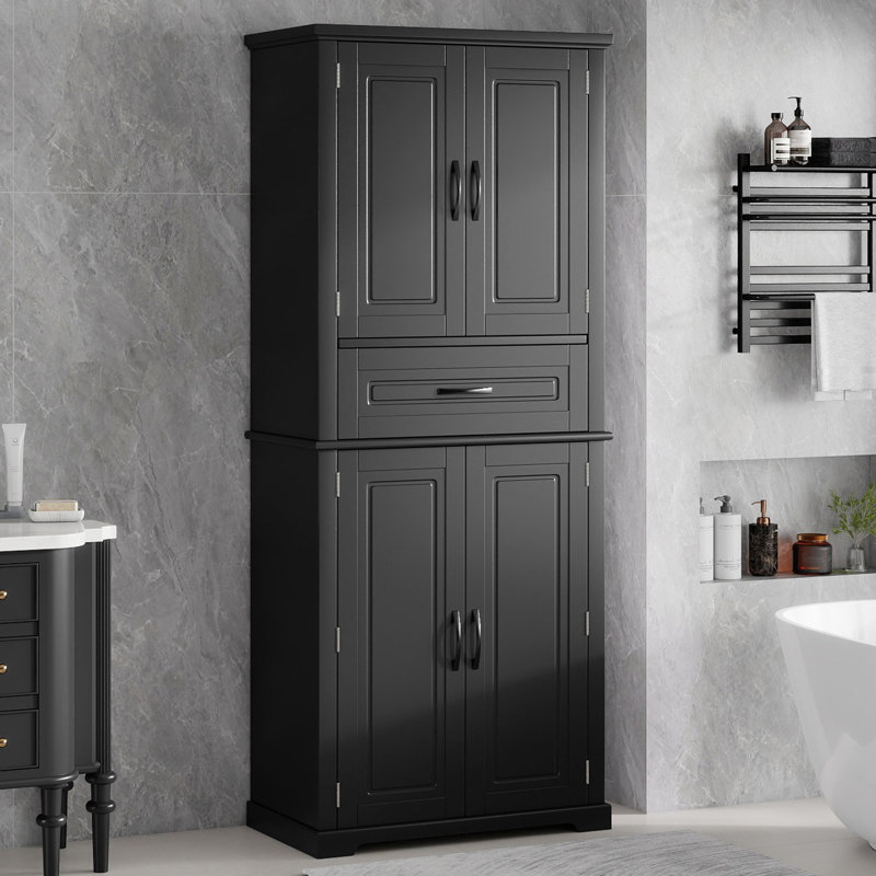 Armoire de rangement multifonctionnelle, Noir