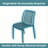 Outdoor Stackable Dining Chair, All-weather Plastic Patio Chair, Pool Side Chair, Modern Slatted Design For Balcony, Garden, Backyard, Indoor & Outdoor Use-768069739