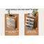 Commode 4 tiroirs, coffre de rangement rustique pour chambre à coucher, salon