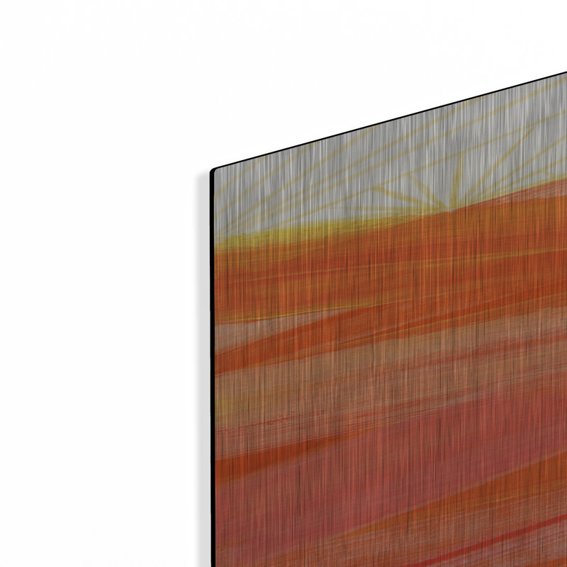  «Warm Rays 2» par Renee Kaelber, art mural en métal, H 36 po x l 24 po