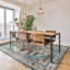 Tapis intérieur bleu et rouge Samira Tiefi-90663853