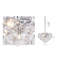 Lustre en chrome 8 lumières avec détails en cristal Vanesca-881048306