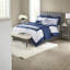 Ensemble de literie, ensemble de courtepointe grand lit bleu marine, microfibre douce