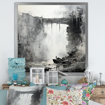 Adventourous Waterfall Caves sur impression sur toile