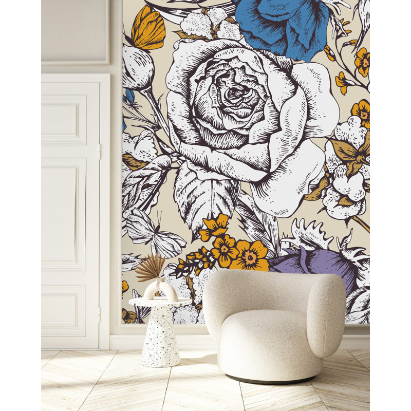 Peel & Stick Wall Mural, 10.42' W x 10.42' L