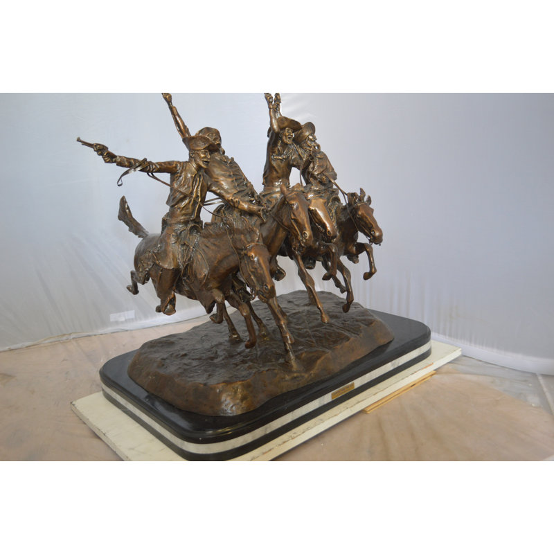 «Coming Through The Rye Remington», sculpture en bronze Nifao