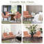 Chaise d'appoint rembourrée en velours côtelé Demarrion-1053680422