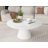 Lippa 35" Round Modern White Coffee Table-2053755295