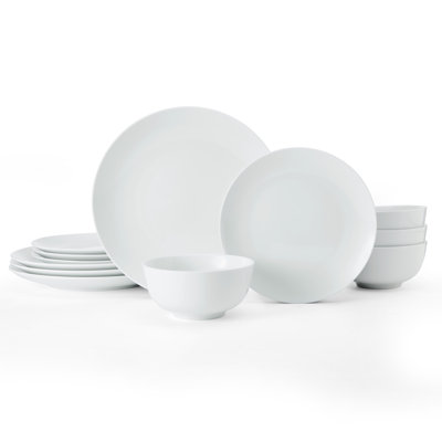 Mikasa Chalk Porcelain Dinner Set, White