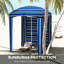 Parasol de plage portatif 5,9 'x 5,9' Outsunny