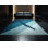 Tapis bleu moelleux moelleux et moelleux à motif nage arrière Backstroke