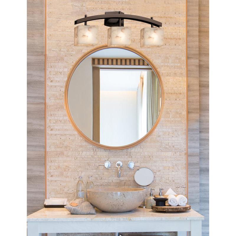 Éclairage pour meuble-lavabo 3 lumières Asae, Noir mat