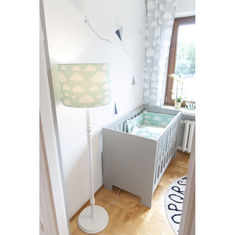 Alma 2 - Piece Cot Bedding Set, Mint/Grey