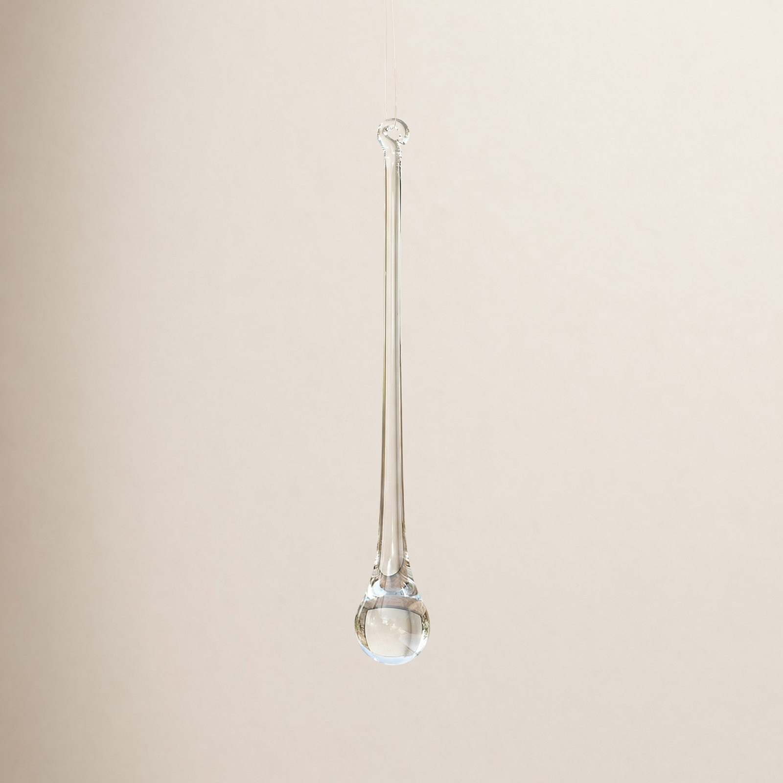 Icicle Drop Glass Finial Ornament