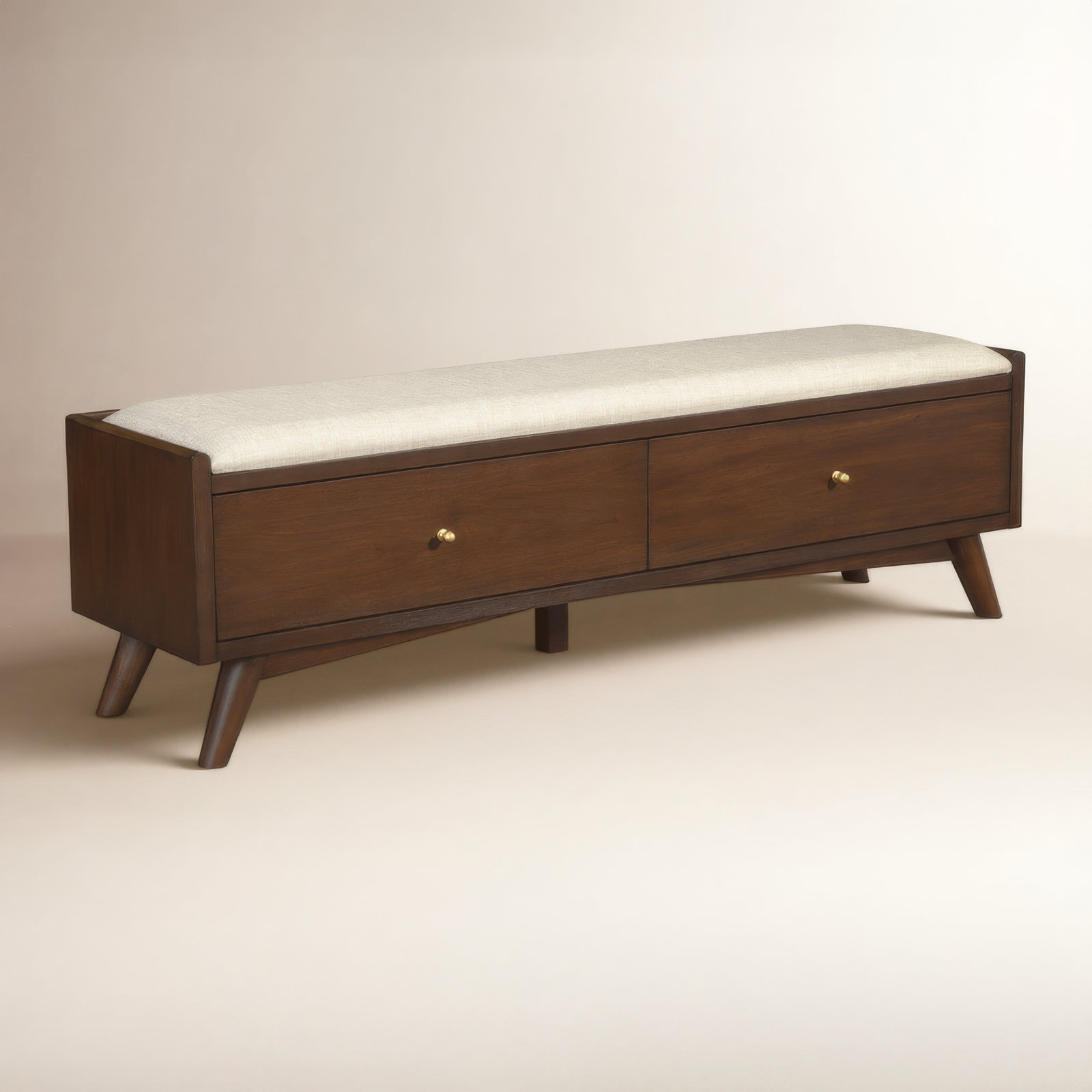 Williams 59" Bedroom Bench, Walnut