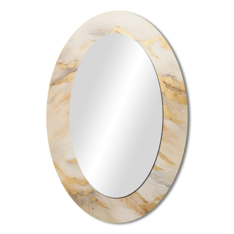 Alpine Alpine Harmony III - Miroir mural ovale traditionnel, H 36 po x l 24 po