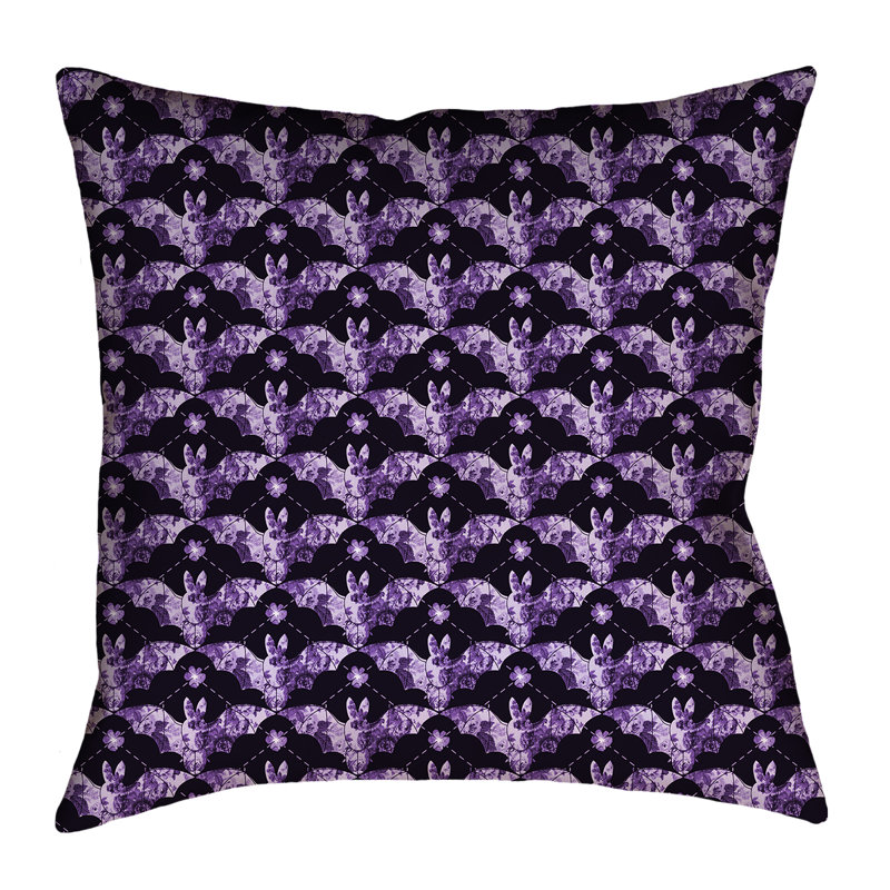 Housse de coussin Katelyn Elizabeth, 18 po x 18 po, Polyester, Mauve
