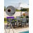 All Weather Outdoor Table and Chairs 7 Pieces Patio Dining Sets Outside Furniture With Umbrella Hole& Aluminum Frame HIPS Modern Patio Dining Set for 6 Person For Outside Backyard/Porch/Deck, 1-Table 6-Chairs, Gray-123192661