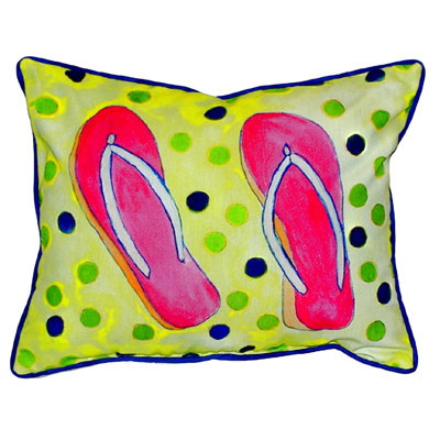 Flip Flops Indoor/Outdoor Lumbar Pillow