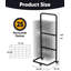 Metro Lane 107cm H Metal Rolling Drying Rack-978545327
