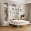 Lit escamotable mural avec armoire supérieure-442229897