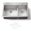 Vault 33" L x 22" W Drop-In Kitchen Sink with 4 Faucet Holes