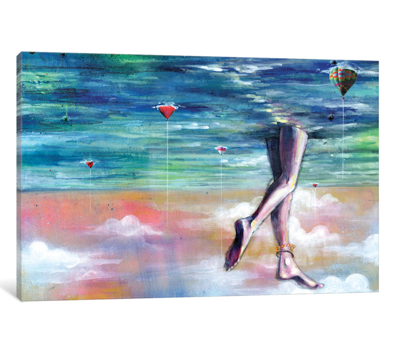 « cloud walk », reproduction d’art sur toile, H 40 po x l 60 po x P 1,5 po