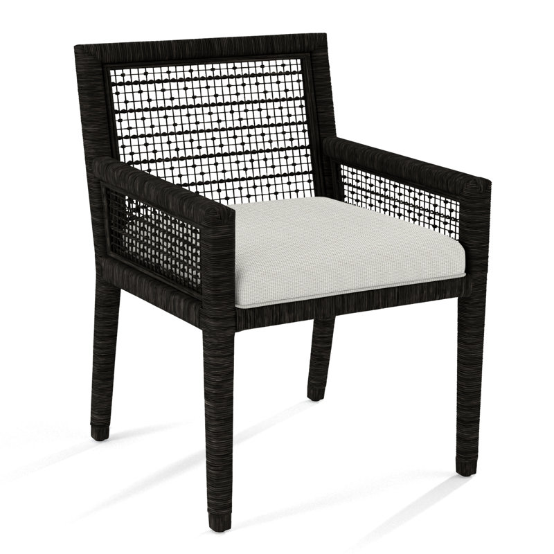 Pine Isle Arm Chair, Oslo Ivory; 0820-91, Sea Glass