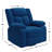 Swivel Glider Recliner in Plush Velvet with Pillow Top Arms-2029469728