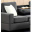 Canapé d'angle moderne en forme de L gris anthracite - sièges profonds et moelleux et dossiers à haute résilience; Un design épuré et minimaliste pour le salon.