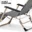 Fauteuil inclinable pliant, fauteuil inclinable d'extérieur pliable avec dossier et repose-pieds réglables-87475377