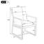Chaise de patio d'extérieur, jardin et jardin Modern-311895763