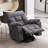 39.76" Wide Oversize Polyester Lift Assist Reclining Chair with Massage Heating & Dual Hidden Cupholders & USB & Side Pocket-364346761