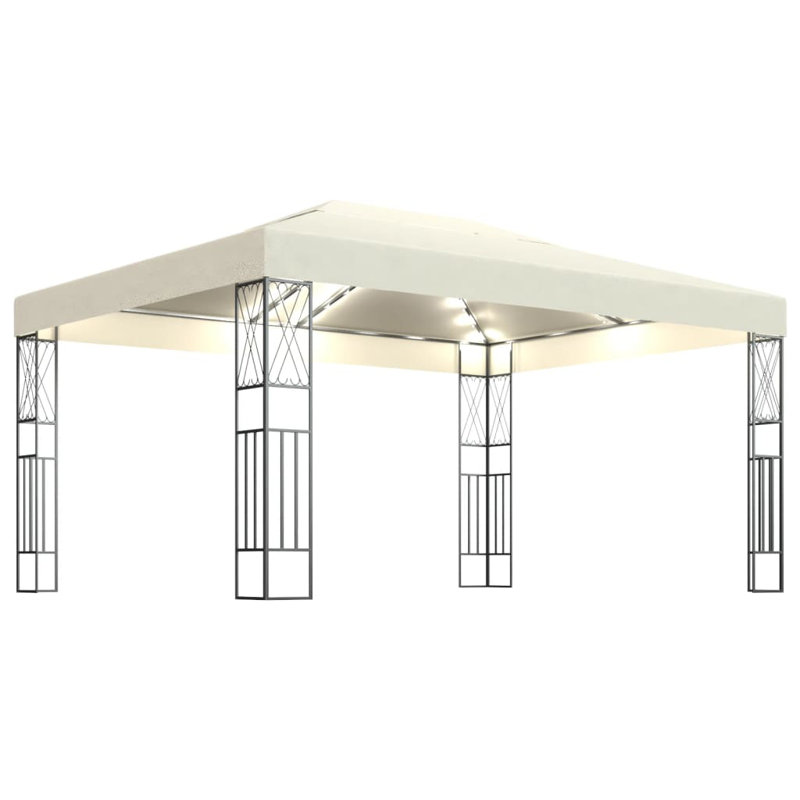 Nunda 3m x 4m Steel Pop Up Gazebo, Cream