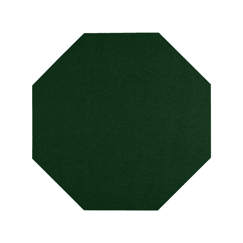 Tapis intérieur / extérieur vert forêt Gati, Octogone 11 pi
