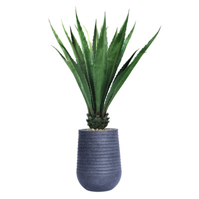 60.08'' Faux Agave Plant in Planter