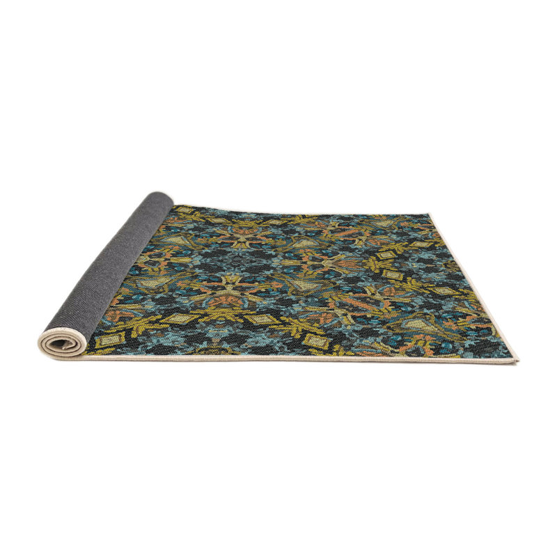 Jaune Tapis décoratif, Rond 4 pi