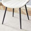 Ensemble de quatre chaises de salle à manger en polyuréthane avec coussin d'assise extensible. Design épuré. S'intègre harmonieusement à différents styles de décoration intérieure modernes. Couleurs foncés.
