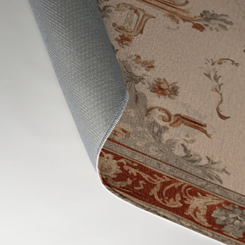 Tapis d'intérieur et d'extérieur brun français, Rectangle 9 pi x 12 pi