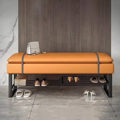 Upgraded black carbon steel shoe stool