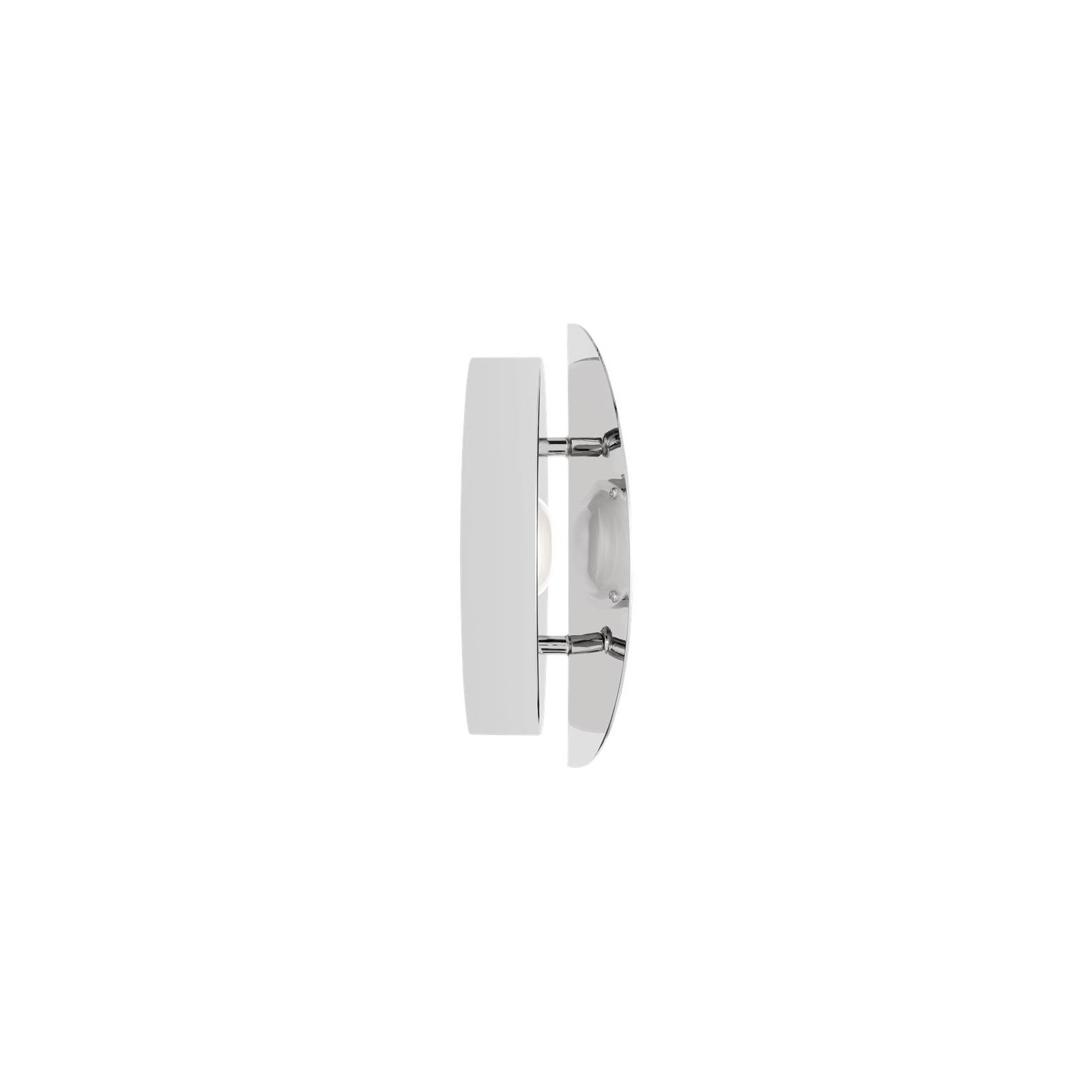 Keef Single Light Dimmable LED Flush Mounted Sconce, Polished Nickel, Polished Nickel