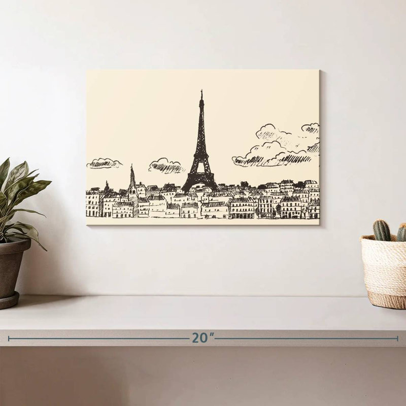 Croquis de Nicci Paris, H 8 po x l 12 po