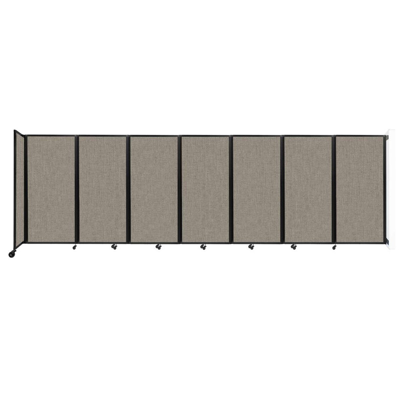 11 - Cloison pliante à panneaux, 7, H 72 po x l 234 po x P 12 po, Galet chaud