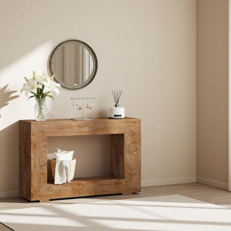 Entryway Sofa Table,Wood Side Table, Wood