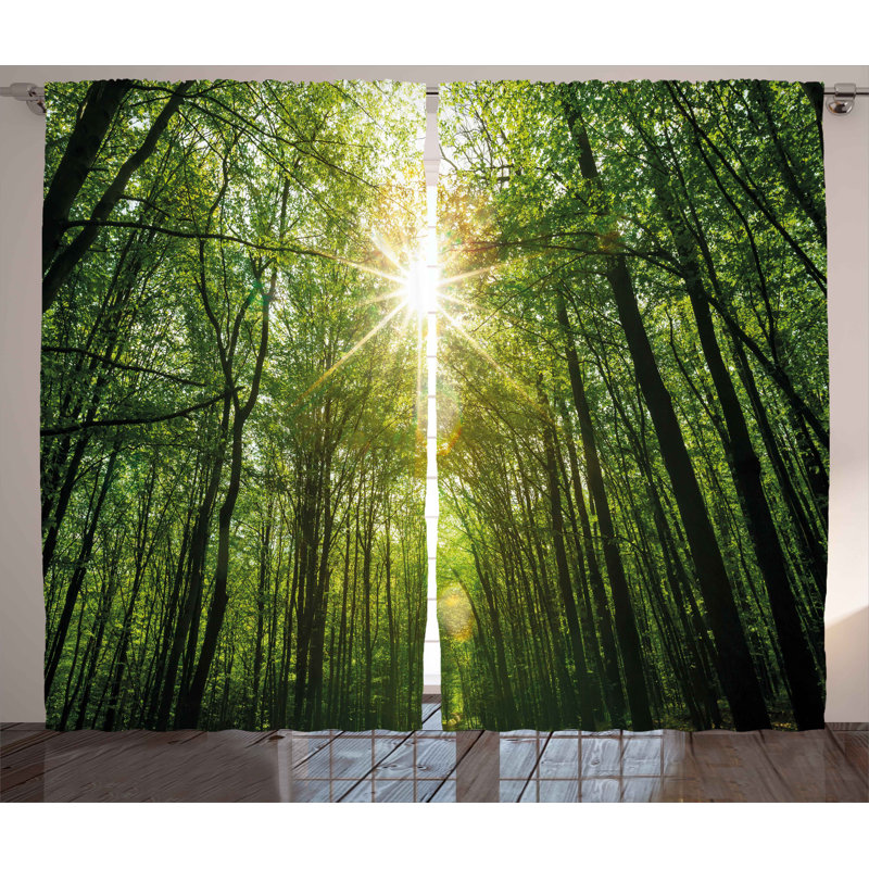 Alise Semi Sheer Curtain Pair, 54" W x 90" L