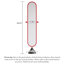 Miroir pleine grandeur de luxe en fer